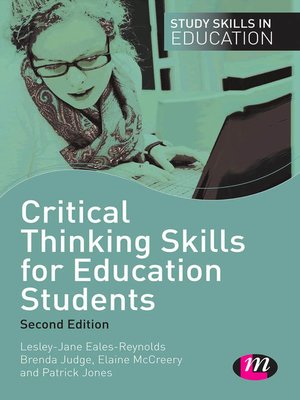 cover image of Critical Thinking Skills for Education Students